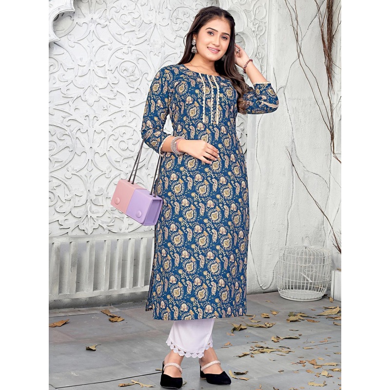 ZAZADIYA ENTERPRISE Embroidered Chikankari Pure Georgette Chikankari Kurti