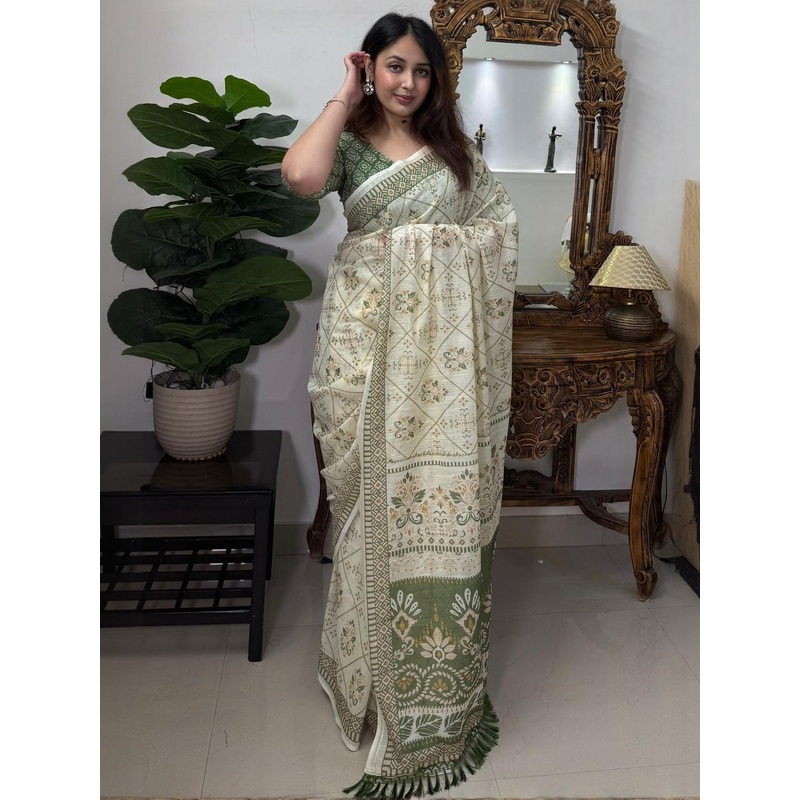 all about you Ethnic Motifs Pure Cotton Saree