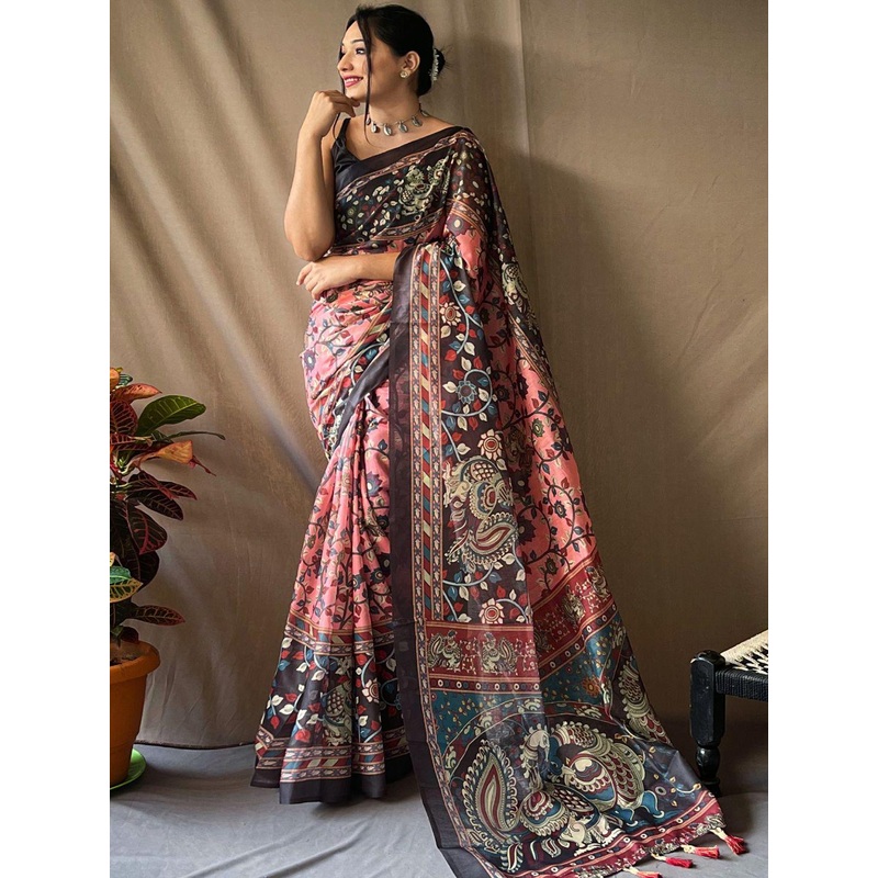 all about you Kalamkari Printed Saree
