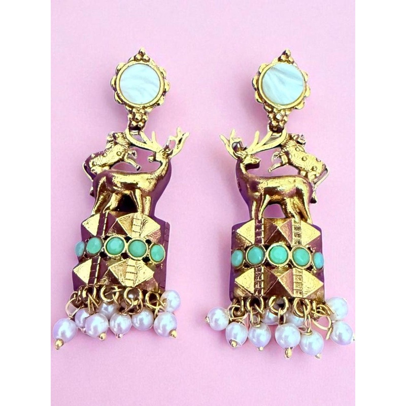 Anouk Deer Shaped Drop Earrings