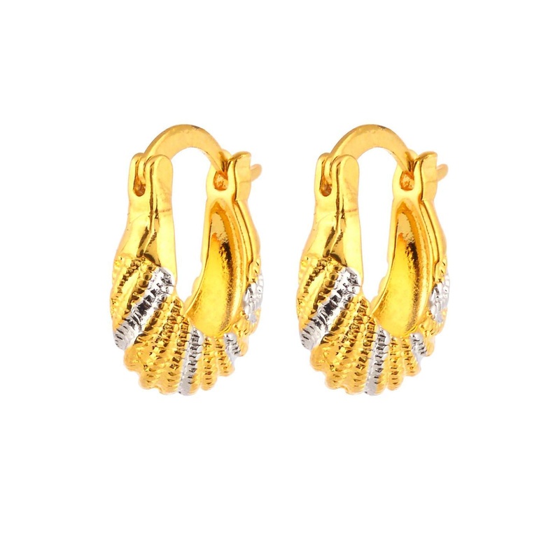 Missmister Gold-Plated Brass Earrings