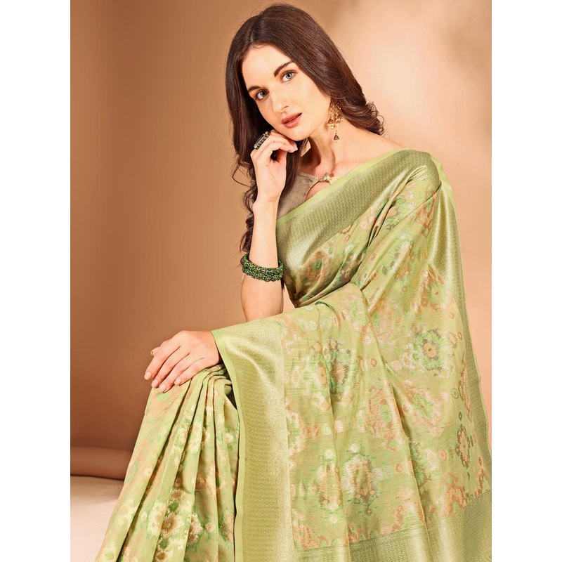 Anouk Woven Design Zari Saree