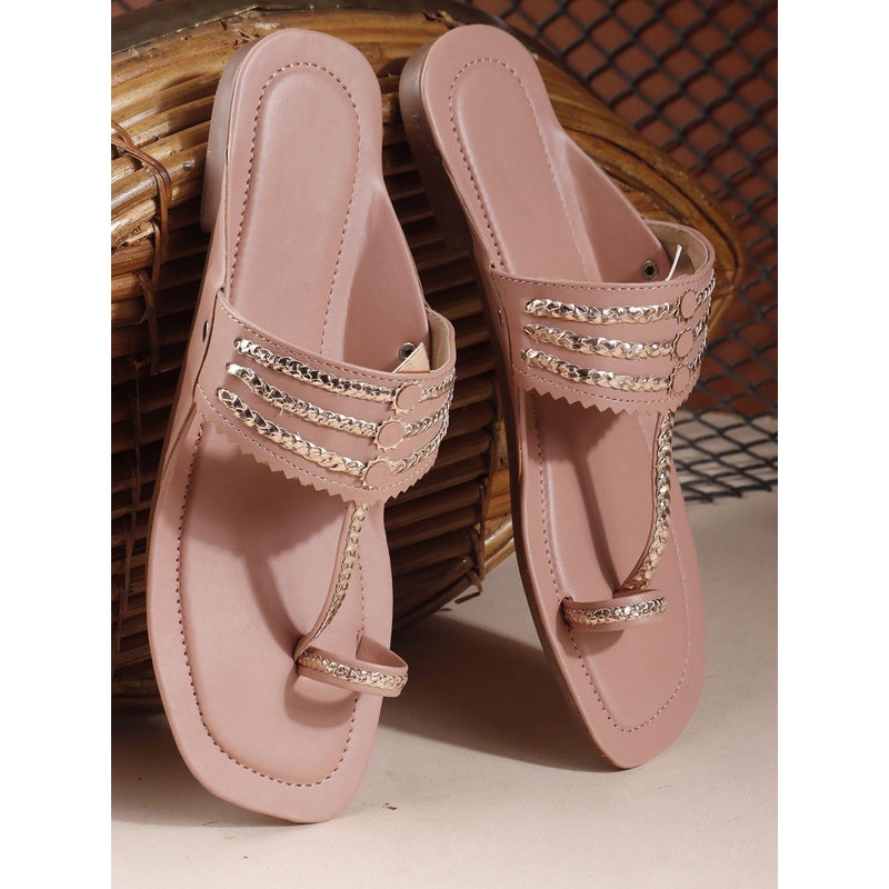 Try Me Women Textured One Toe Flats