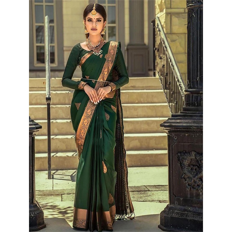 Anouk Woven Design Zari Designer Kanjeevaram Saree