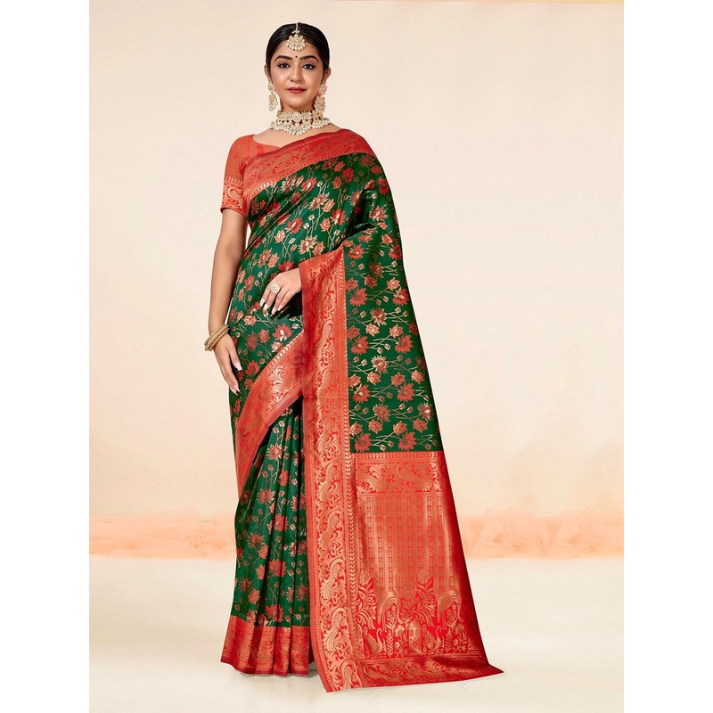 Anouk Rustic Woven Design Zari Kanjeevaram Art Silk  Saree
