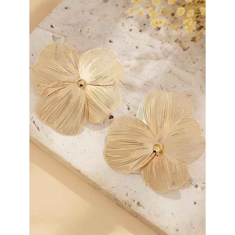Anouk Gold Plated Flower Shaped Studs Earrings