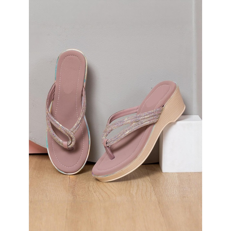 citaali Women Comfort Platform Heels