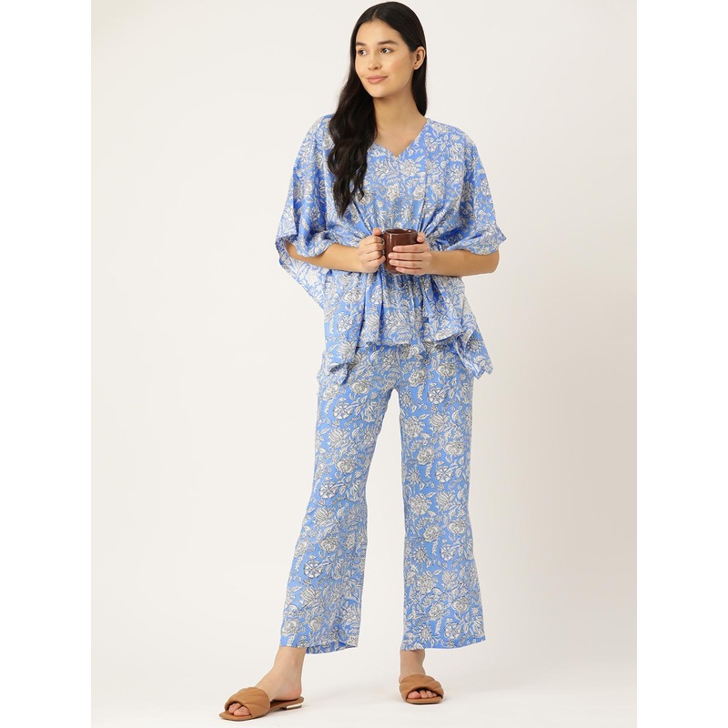 ETC Floral Print Kaftan Night Suit