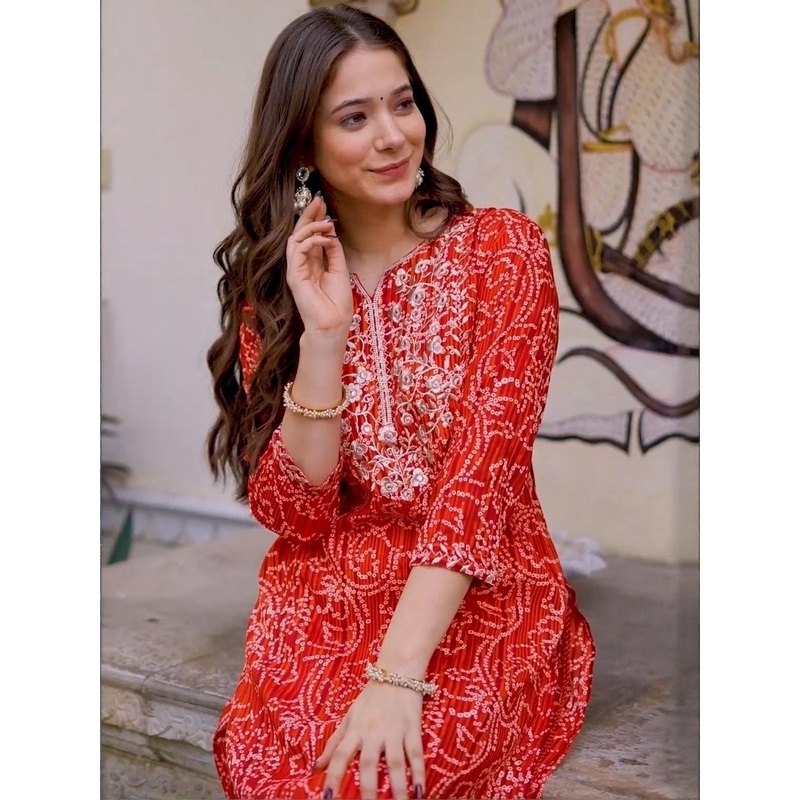 Wawlooks Ethnic Motifs Printed Kurta