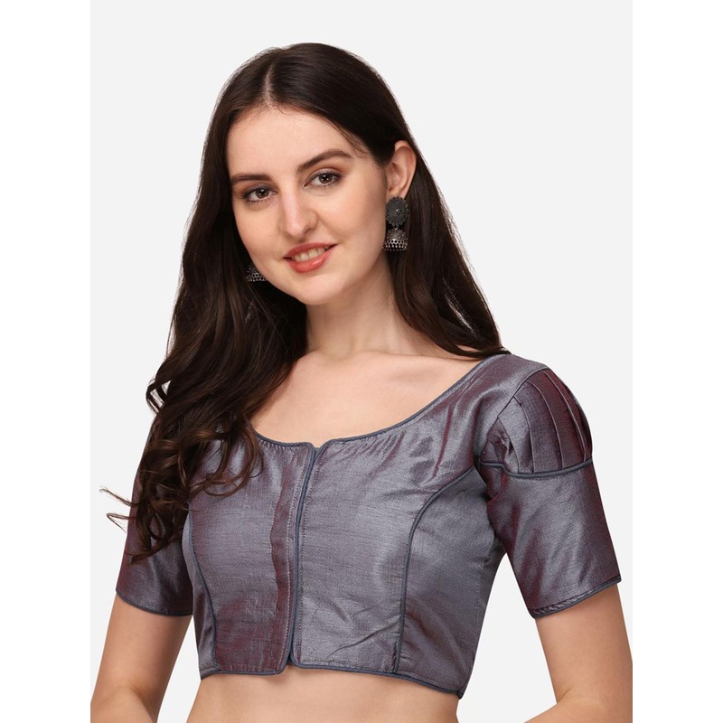 HERE&NOW Round Neck Readymade Saree Blouse