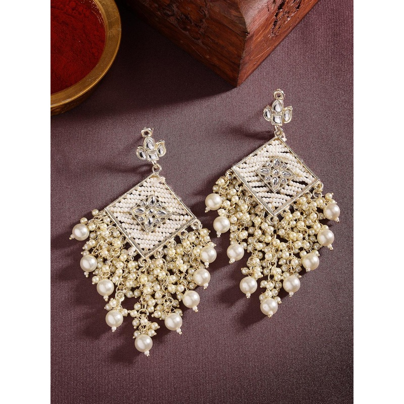 Anouk Contemporary Kundan Earrings