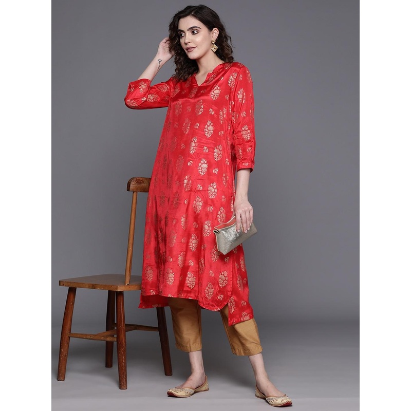 Biba Foil Print High-Low Kurta