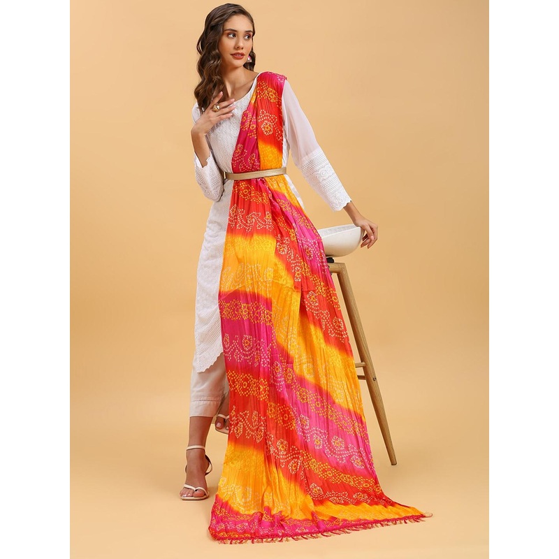 Dupatta Bazaar Ethnic Motifs Printed Art Silk Dupatta