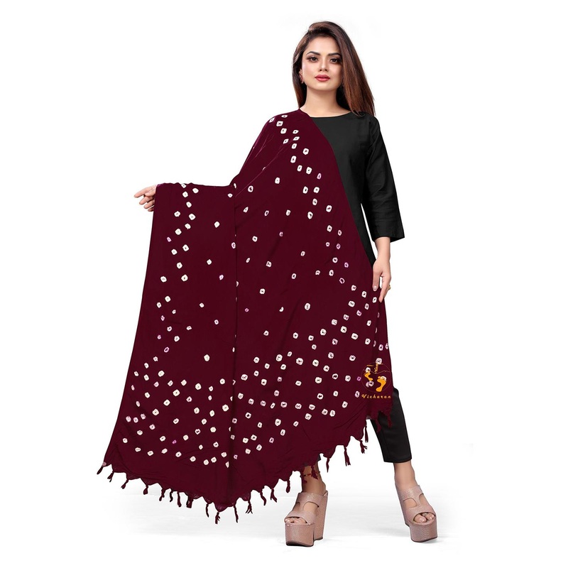Vicharan Bandhani Printed Cotton Dupatta