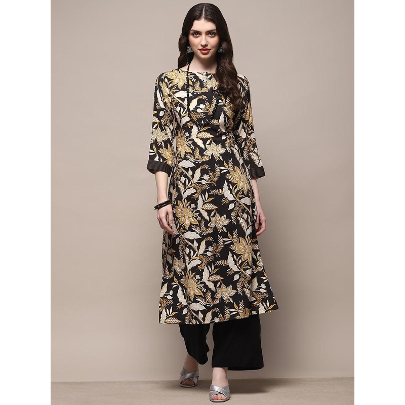 Biba Women Floral Printed Regular Kurta with Palazzos