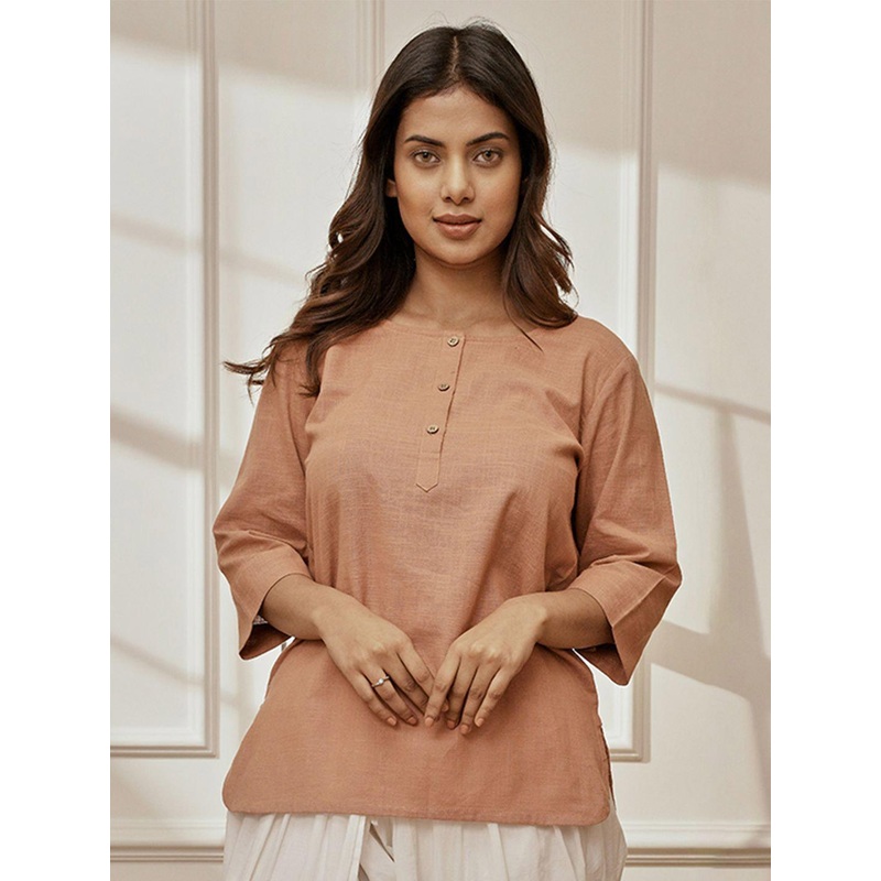 VASTRAMAY Women Solid Yoga Kurti