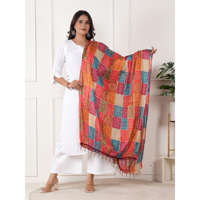 ZOOMBIE Printed Bandhani Dupatta