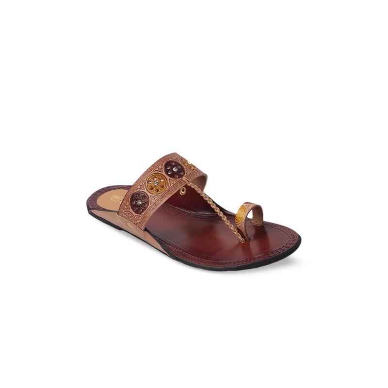 Picktoes Women Ethnic One Toe Flats with Laser Cuts