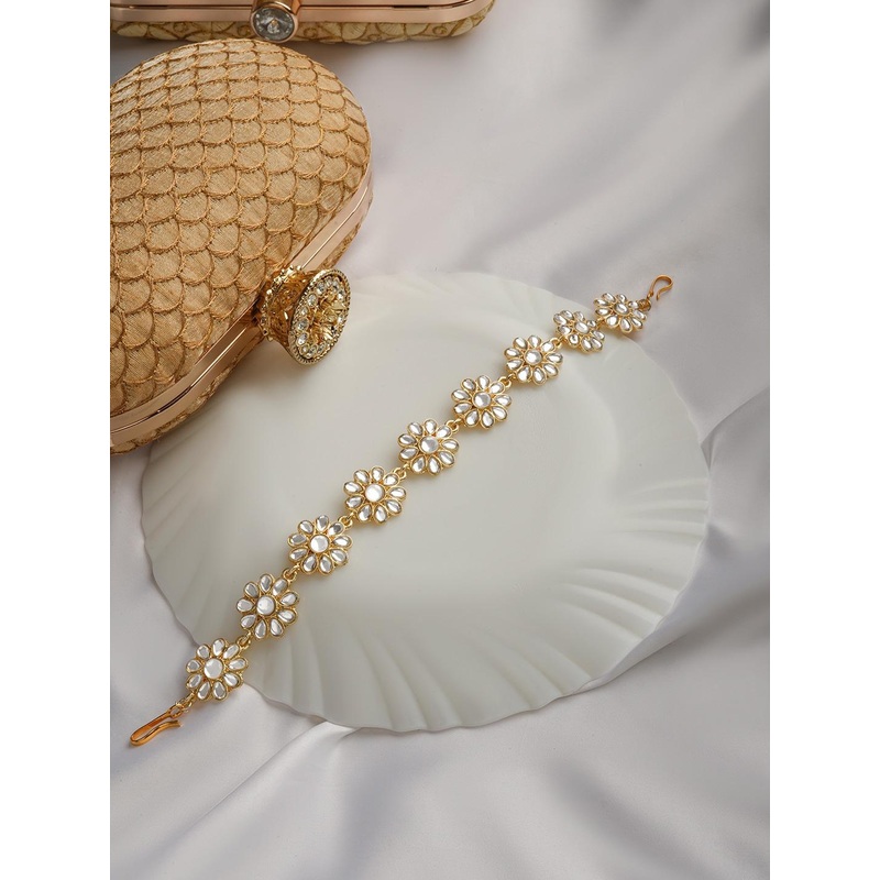 TEEJH Kundan-Studded Head Jewellery