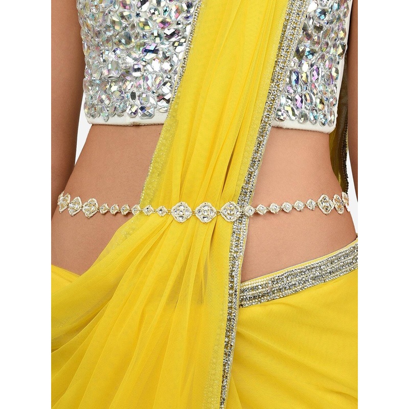 Zaveri Pearls Kundan & Artificial Beads Embellished Kamarbandh