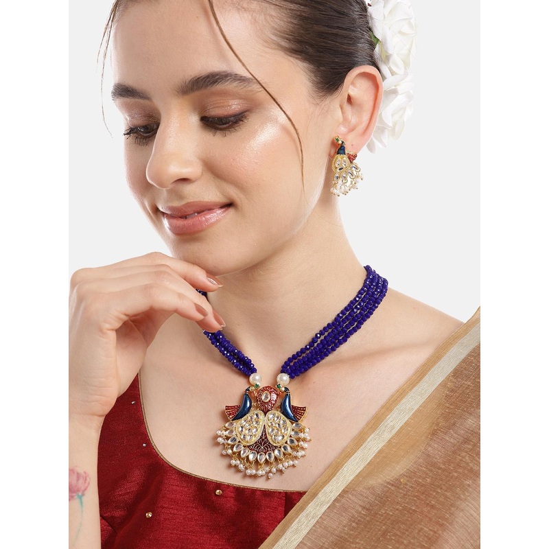 Anouk Gold-Plated Kundan Jewellery Set