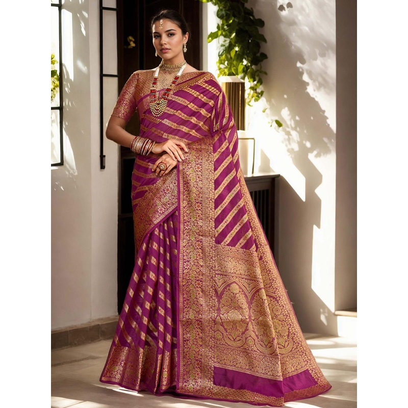 Anouk Woven Design Zari Banarasi Saree