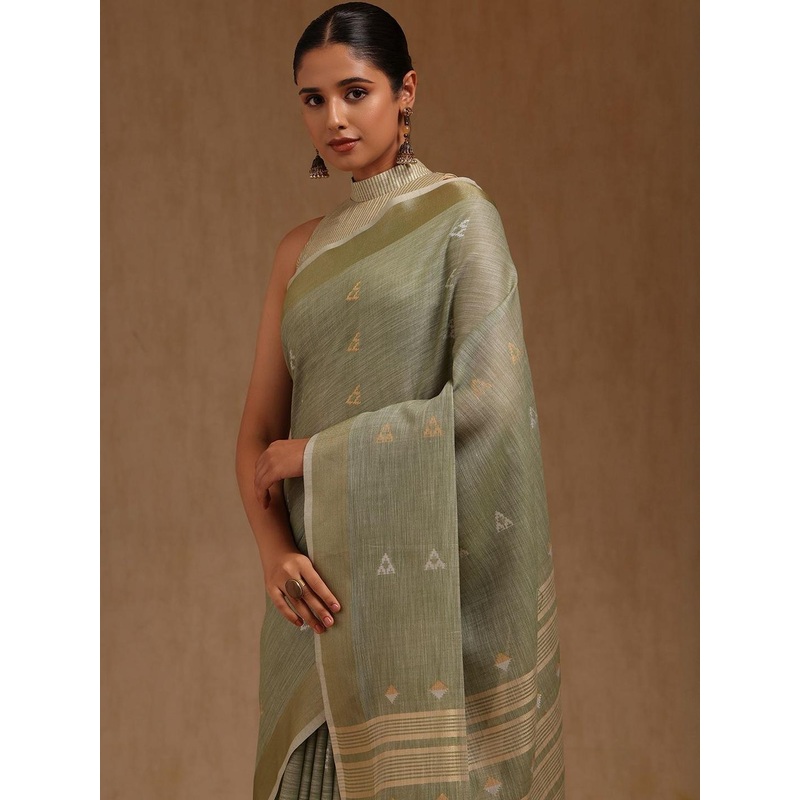 Soch Ethnic Motifs Woven Design Zari Saree