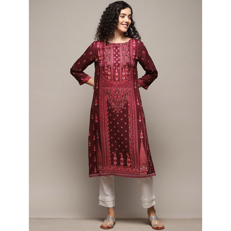 Biba Ethnic Motifs Printed Kurta