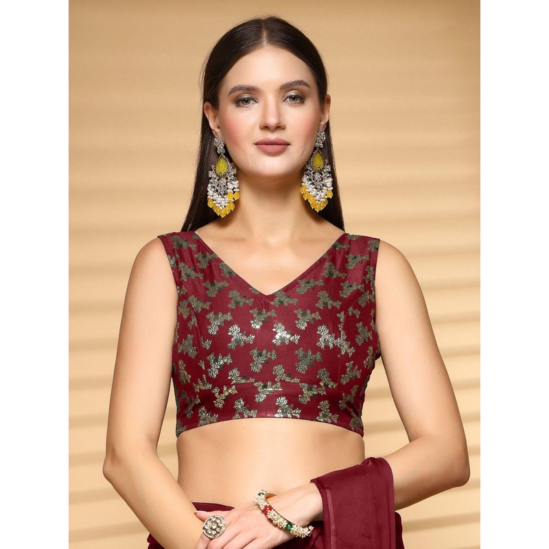 Oomph! Non Padded V Neck Saree Blouse