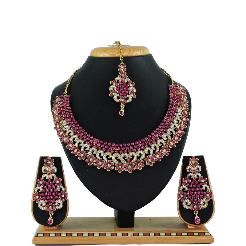 Anouk Gold-Plated Stones And Beads Jewellery Set