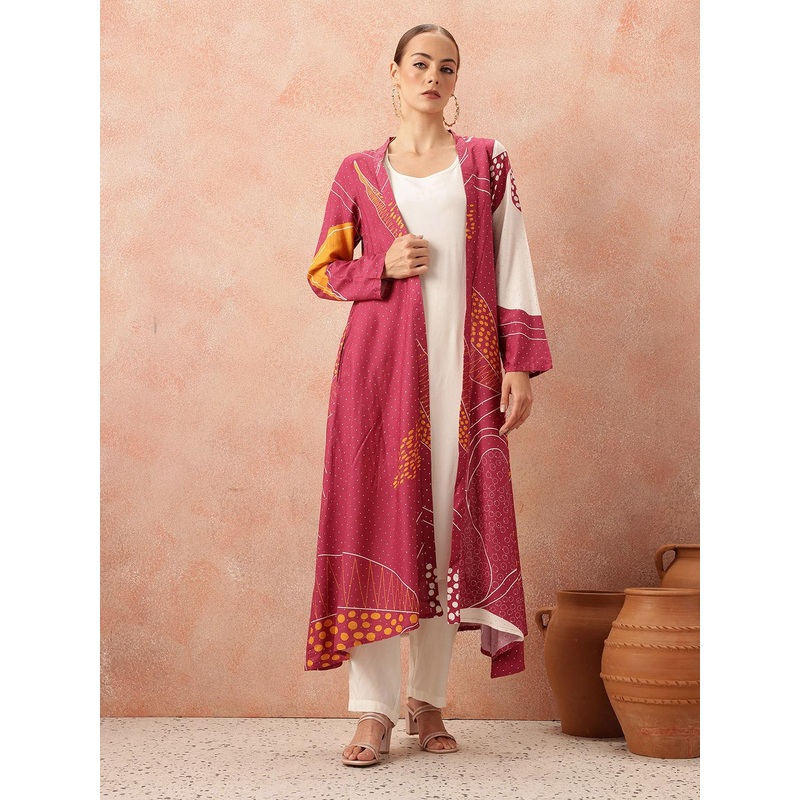 all about you Layered Kurta with Trousers & Jacket