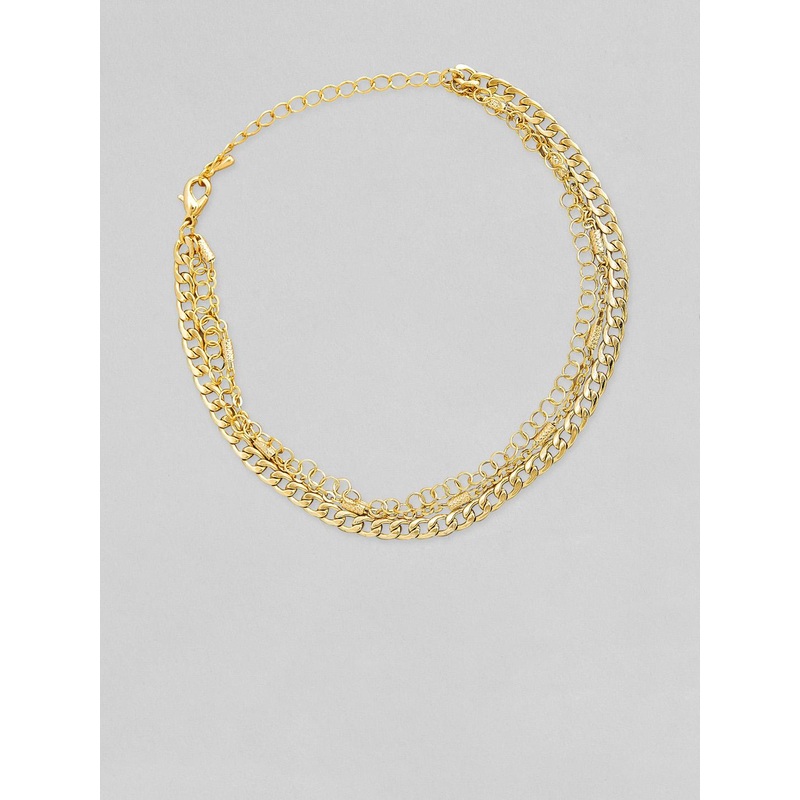 Rubans Gold-Plated Chain Style Anklet