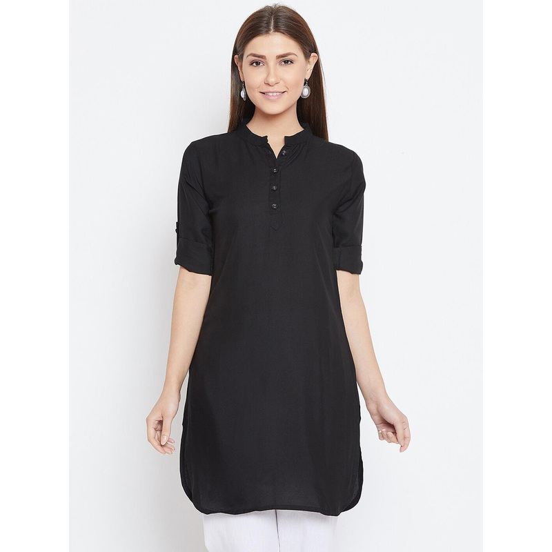 THE PAJAMA FACTORY Mandarin Collar Kurti