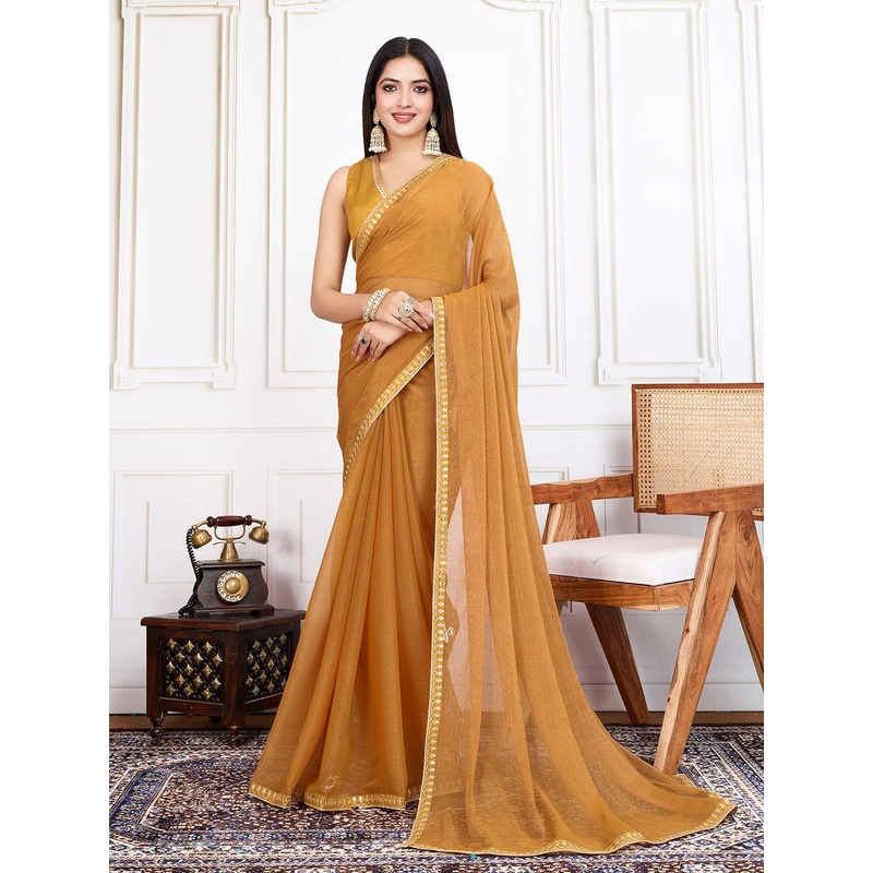 House of Pataudi Embellished Saree With Blouse Piece