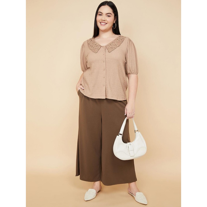 max Women Plus Size Wide Leg Palazzos