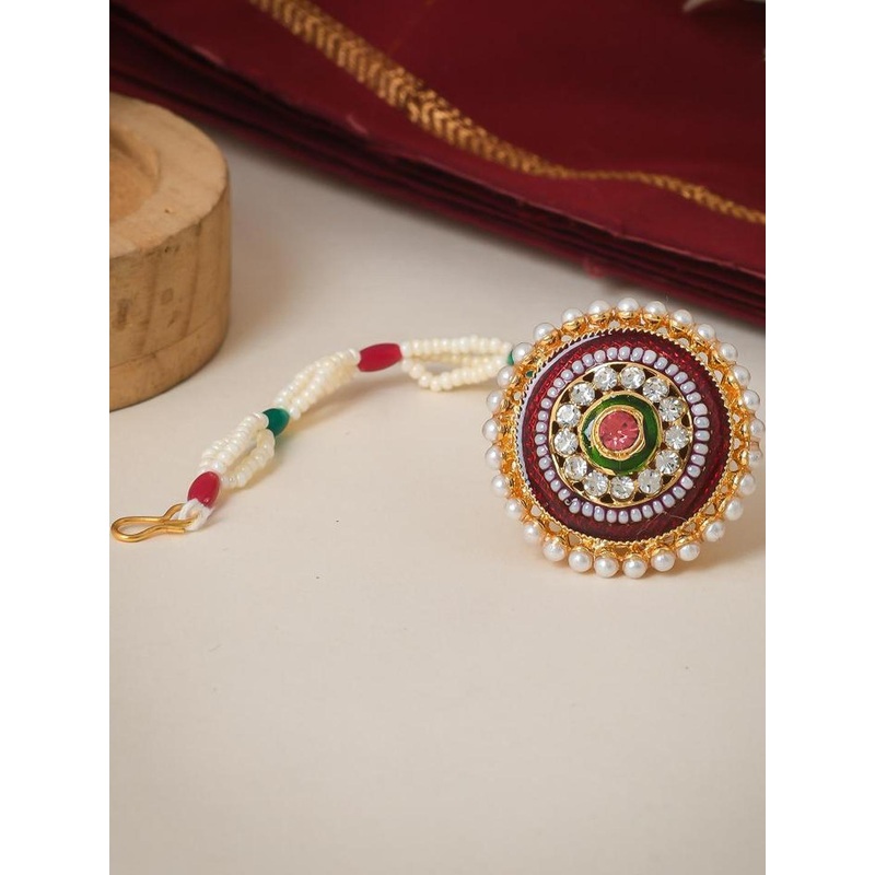 One Gram Gold Polish Plared Rajasthnai Borla