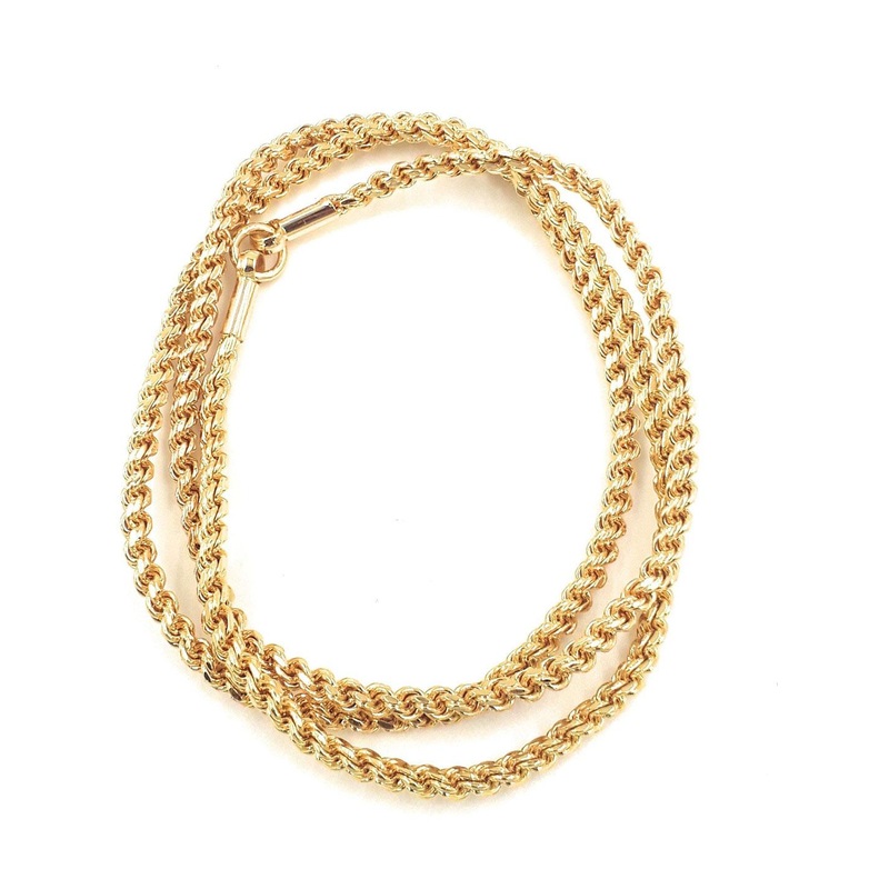 Anujeet Fashion Hub Gold-Plated American Diamond Chain