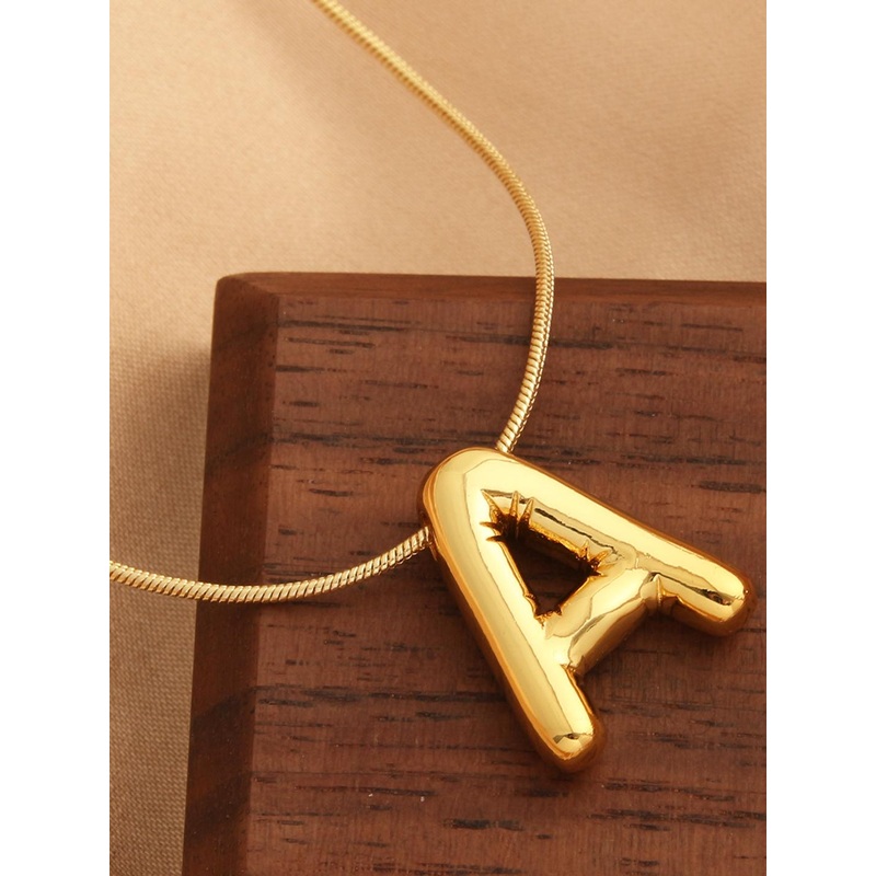 DressBerry Gold-Plated Contemporary Shaped Pendants With Chains