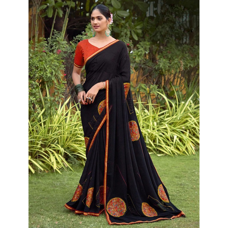 Anouk Embellished Party Wear Designer Saree