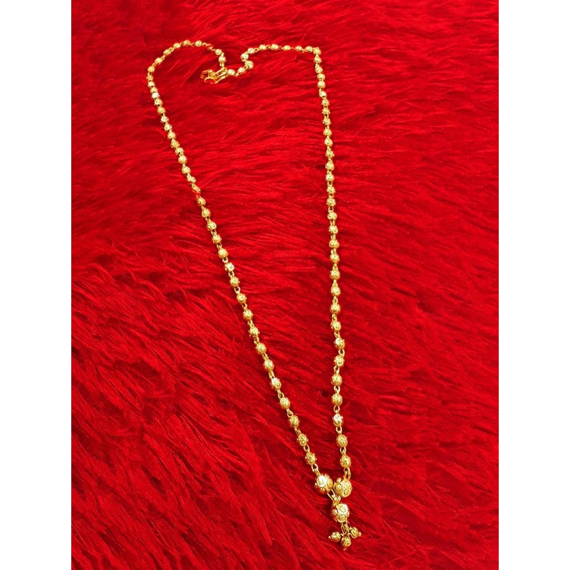 Anujeet Fashion Hub Gold-Plated Ball Dollar Chain