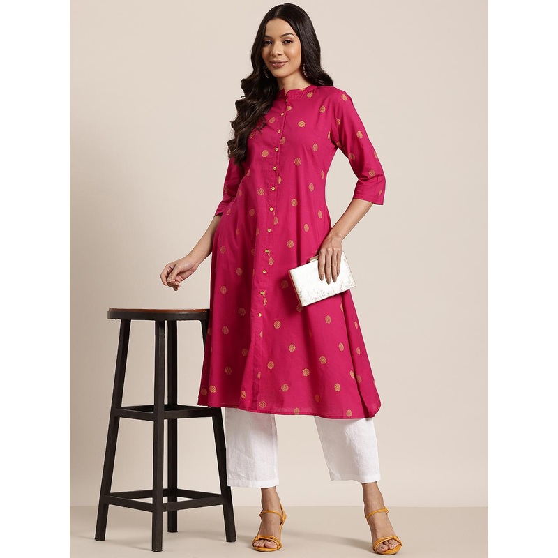 HERE&NOW Women Geometric Printed Kurta