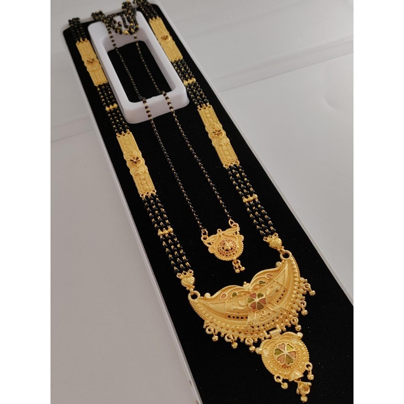 PC STAR Gold-Plated Artificial Beaded Mangalsutra