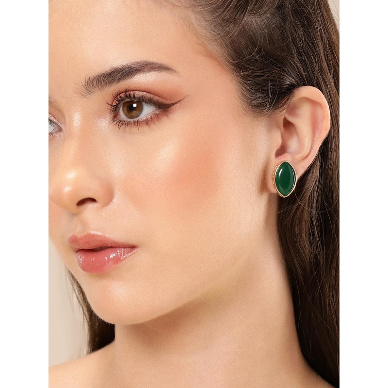 Anouk Gold-Plated Cubic Zirconia Contemporary Studs