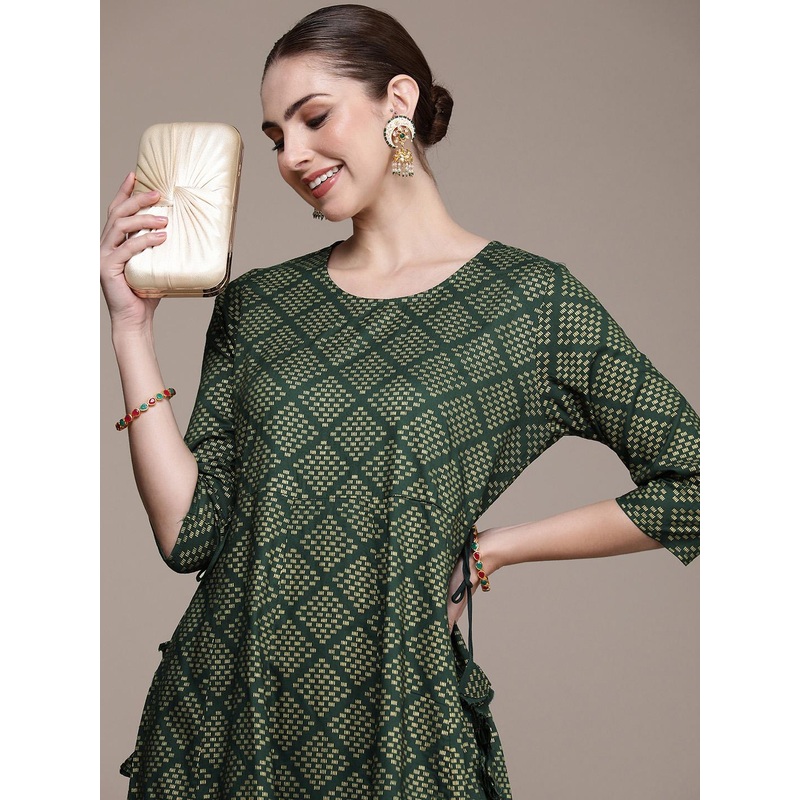 Anouk Women Geometric Printed Kurta