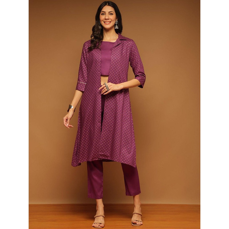 Anouk Boat Neck Top & Trousers With Shrug