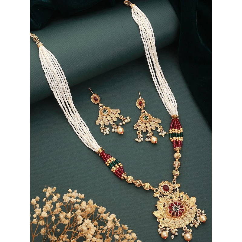Anouk Brass Gold-Plated Jewellery Set