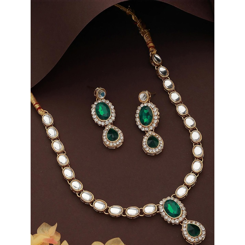 Anouk Alloy Gold-Plated Jewellery Set