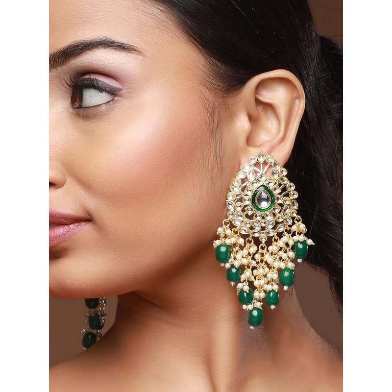 Anouk Gold Plated Contemporary Drop Earrings