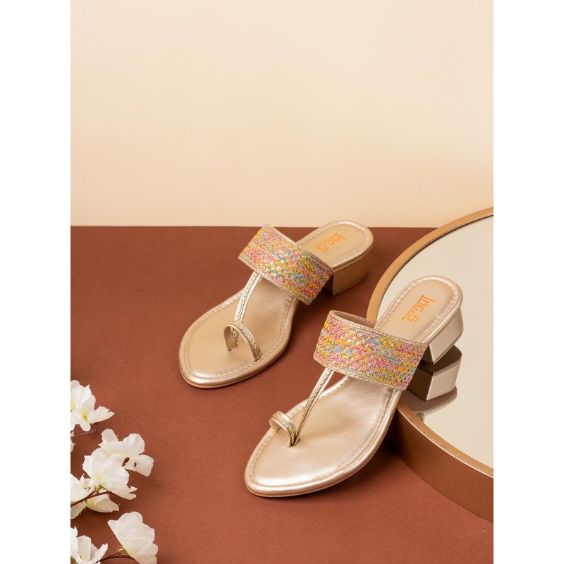 Inc 5 Women Embellished Block Heel Sandals