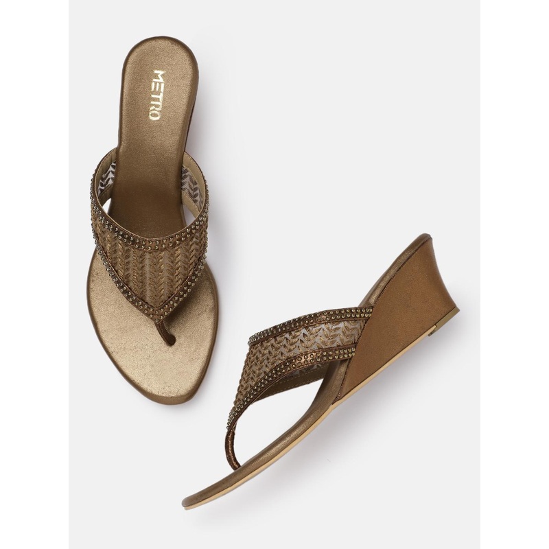 Metro Embellished Ethnic Wedges